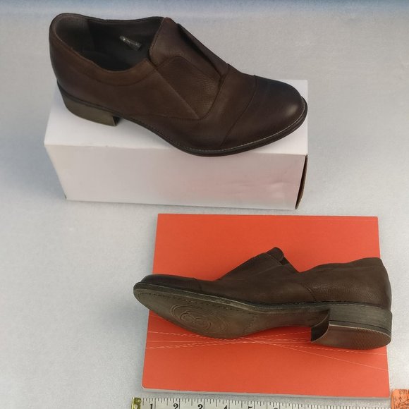 Easy to wear Pull On Laceless LEATHER Low Heel Loafer no need for Laces 7 new - Picture 2 of 13